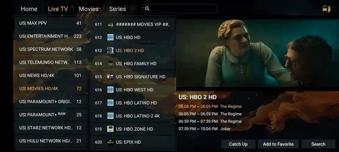 Preview 1 - Dynasty IPTV Premium IPTV Subscription